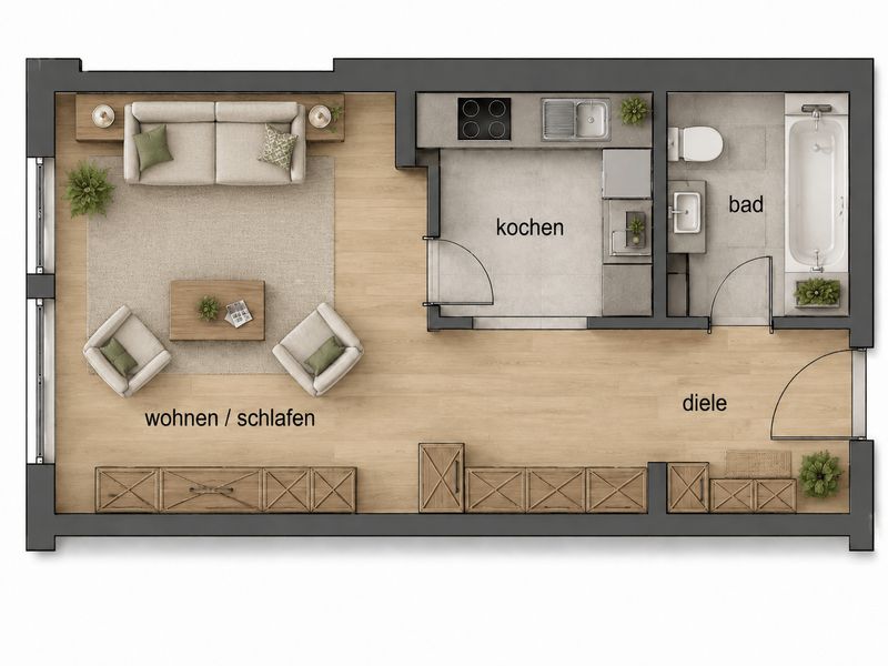 1-Raum-Wohnung als Kapitalanlage